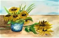 AQ 5 Stillleben mit Sonnenblumen